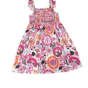 NWOT Gymboree Pink and Orange Smocked Sundress